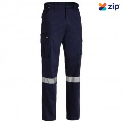 Bisley BPC6007T_BPCT - 100% Cotton Navy Taped 8 Pocket Cargo Pants